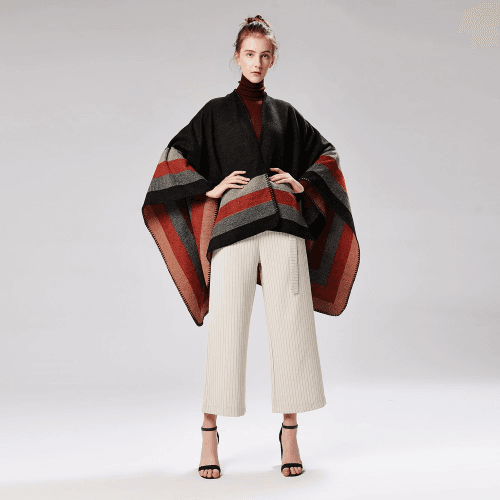 Vintage Damen Poncho Kaschmir
