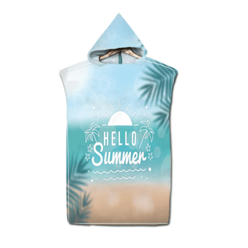 Tropischer Sommer-Surf-Poncho