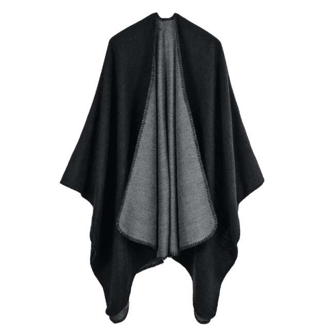 Schicker Winter-Damen-Poncho