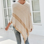 Gestrickter Winterponcho