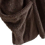 Weicher karierter Herrenponcho