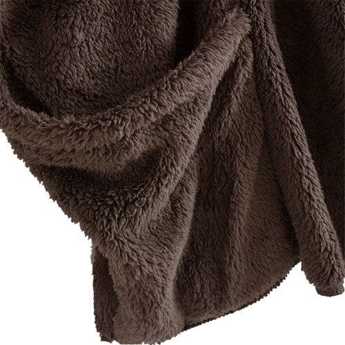 Weicher karierter Herrenponcho