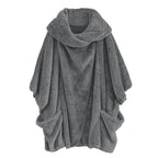 Weicher karierter Herrenponcho