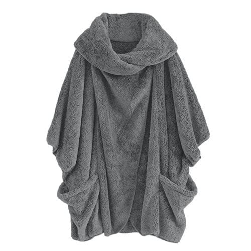 Weicher karierter Herrenponcho