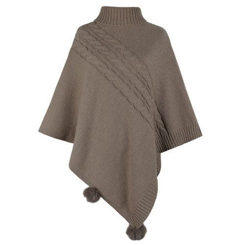 Langer Damenponcho