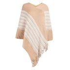 Ethnischer Poncho mit Fransen