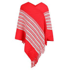 Ethnischer Poncho mit Fransen