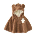 Babyponcho mit Bärenmotiv
