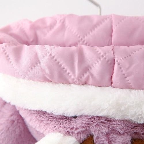 Weihnachts-Babyponcho mit Rentier