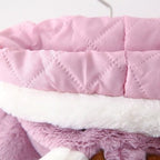 Weihnachts-Babyponcho mit Rentier