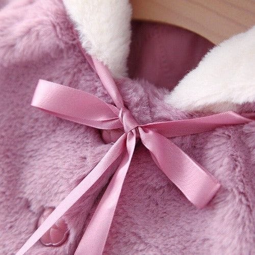 Weihnachts-Babyponcho mit Rentier