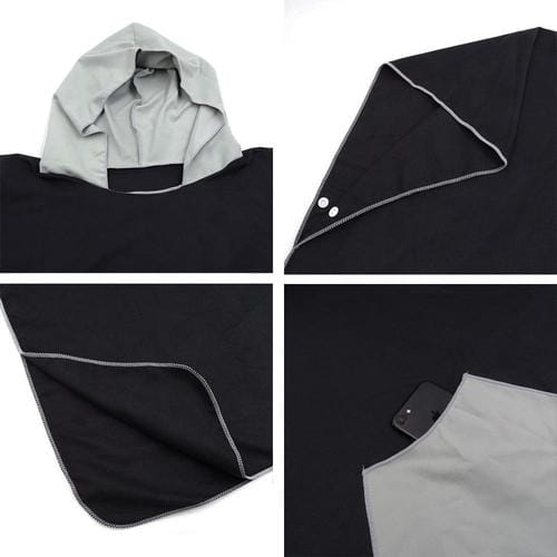 Bademantel-Poncho für Herren