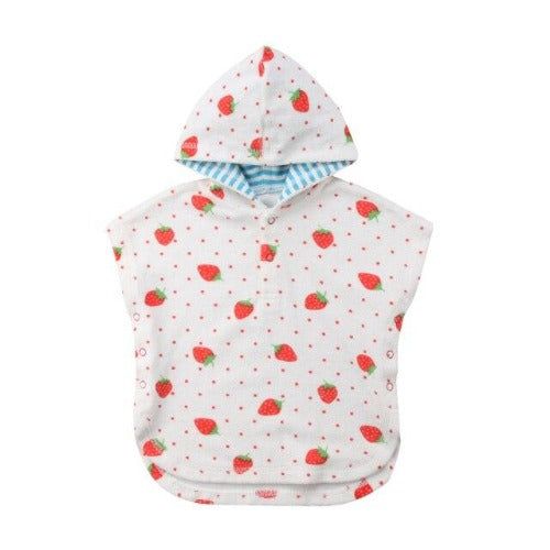 Badeponcho Baby Erdbeere