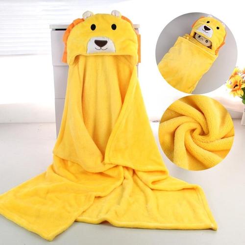 Baby-Badeponcho mit Kapuze
