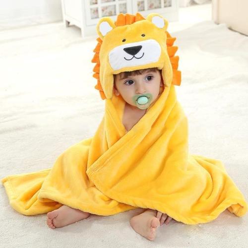 Baby-Badeponcho mit Kapuze