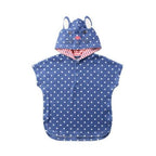 Baby-Badeponcho mit Punkten