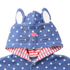 Baby-Badeponcho mit Punkten