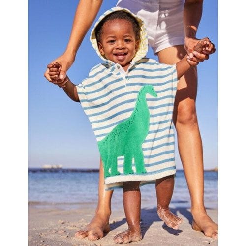 Baby-Badeponcho mit Streifen