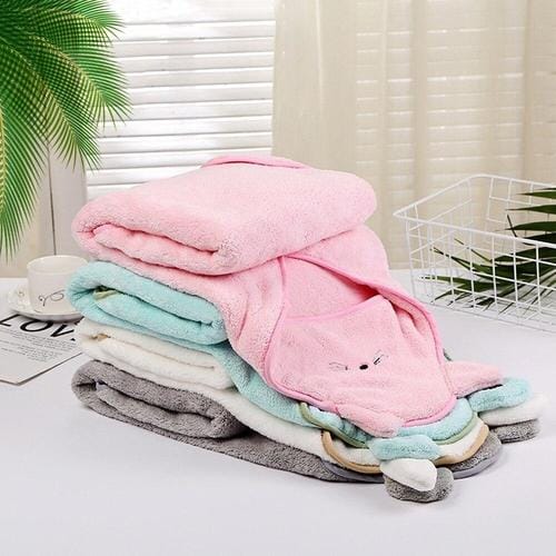 Baby-Badeponcho aus Velours