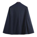 Schicker Herren-Poncho mit Knöpfen