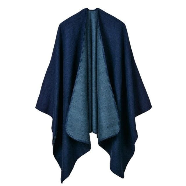 Schicker Winter-Damen-Poncho
