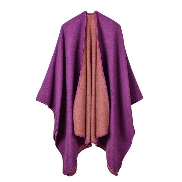 Schicker Winter-Damen-Poncho