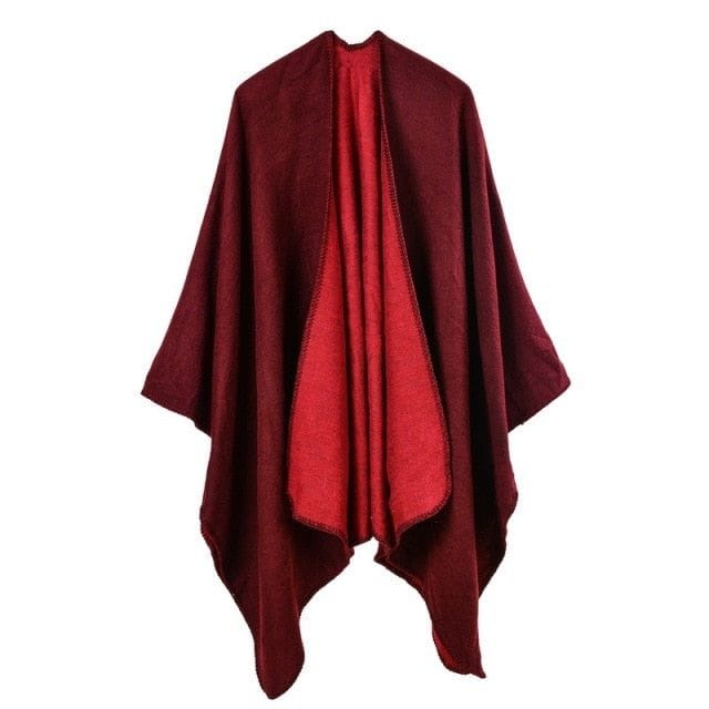 Schicker Winter-Damen-Poncho