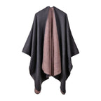 Schicker Winter-Damen-Poncho