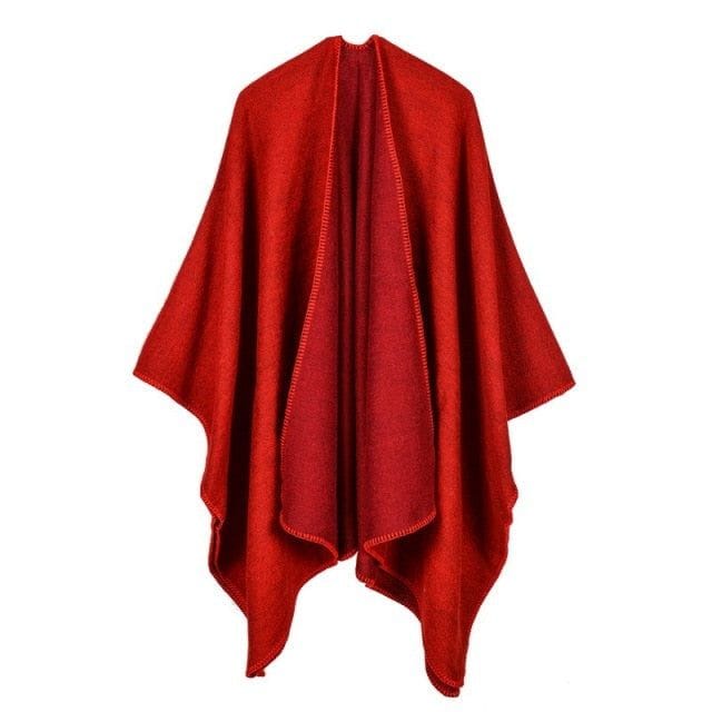 Schicker Winter-Damen-Poncho