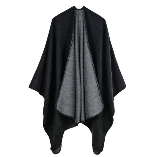 Schicker Winter-Damen-Poncho