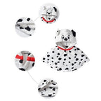 Kuscheliger Babyponcho mit Dalmatiner-Motiv