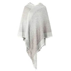 Damenponcho mit Kapuze