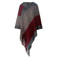 Damenponcho mit Kapuze