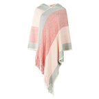 Damenponcho mit Kapuze