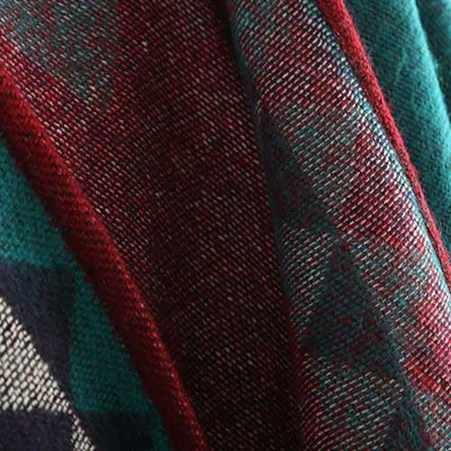 Ethnischer Damenponcho mit feinen Fransen