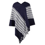 Ethnischer Poncho mit Fransen