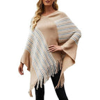 Ethnischer Poncho mit Fransen