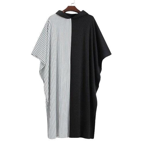 Extra langer zweifarbiger Herren-Poncho