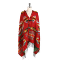 Feiner Damenponcho mit Kapuze