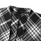 Fein karierter Herrenponcho