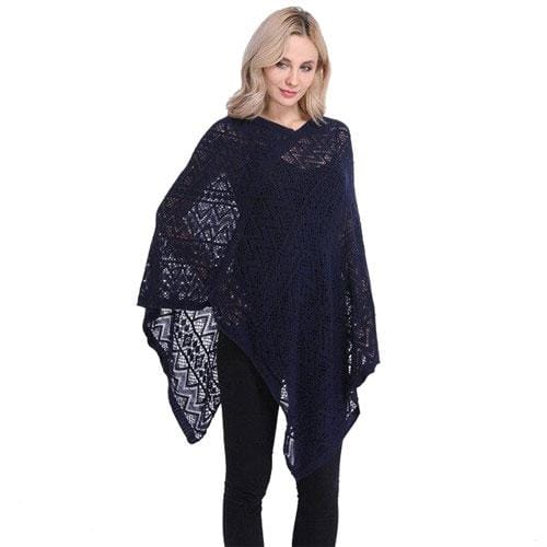 Damen-Poncho aus feiner Spitze