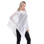 Damen-Poncho aus feiner Spitze