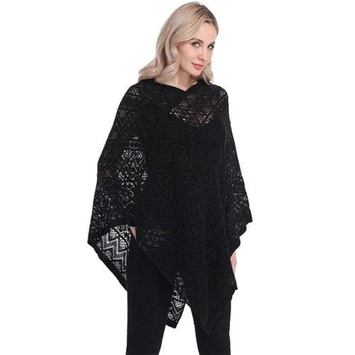 Damen-Poncho aus feiner Spitze