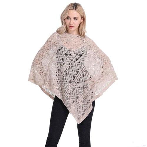 Damen-Poncho aus feiner Spitze
