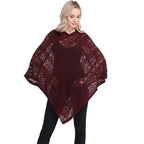Damen-Poncho aus feiner Spitze