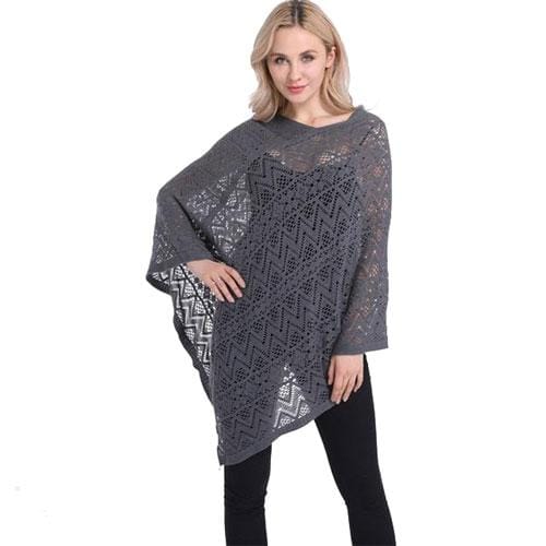 Damen-Poncho aus feiner Spitze