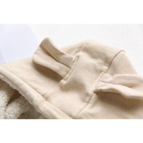Fleece-Babyponcho für den Winter