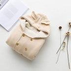 Fleece-Babyponcho für den Winter