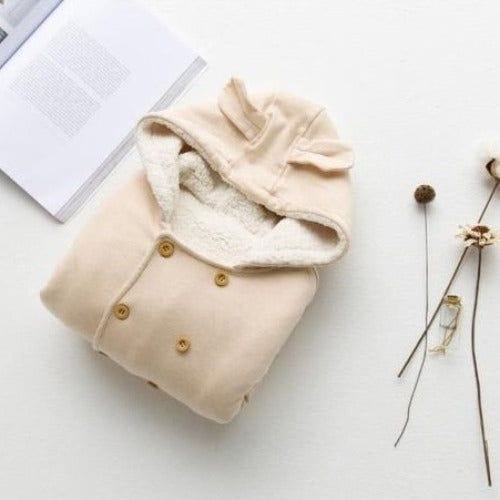 Fleece-Babyponcho für den Winter
