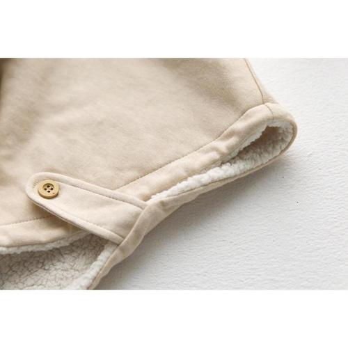 Fleece-Babyponcho für den Winter